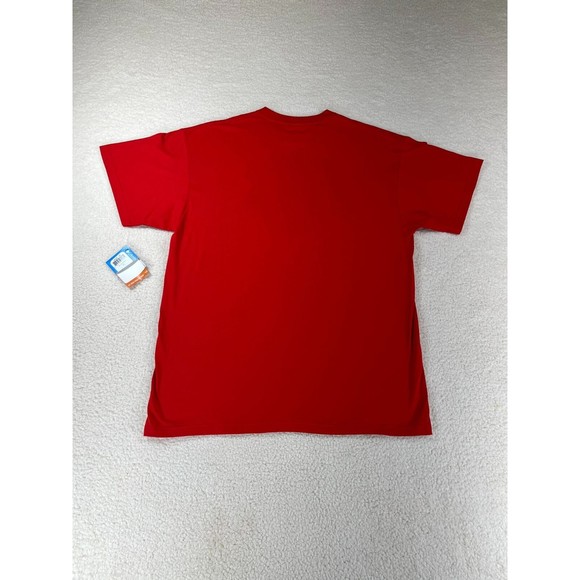 NWT Columbia T-shirt Men's‎ Size XL Red USA Flag and Bass Fish Graphic Print - Picture 4 of 8